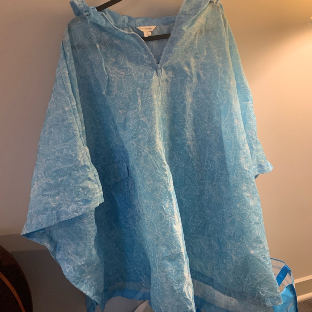 Vera Bradley Sky Blue Floral Poncho
